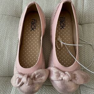 New no tags, size 11T pink shimmery flats